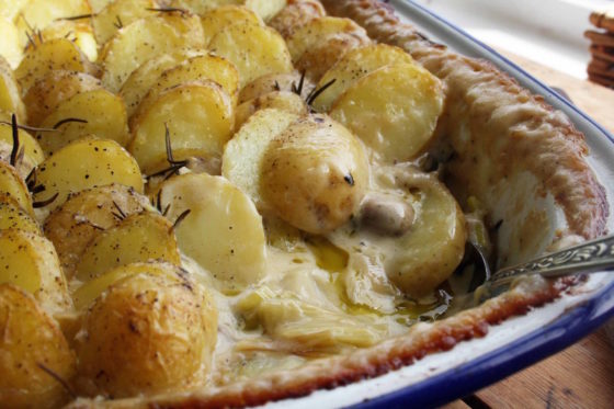 leek & mushroom pie
