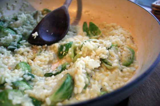 brussels sprout risotto