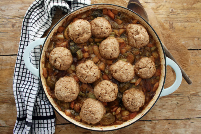 stew and dumplings