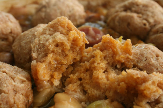 stew and dumplings