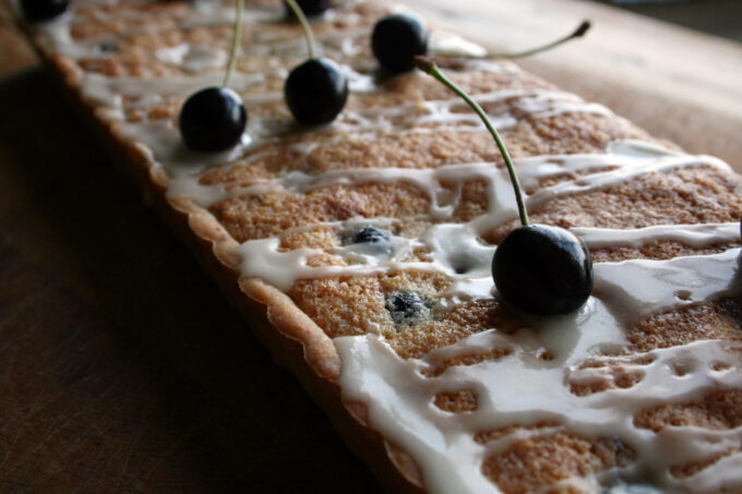 cherry bakewell tart