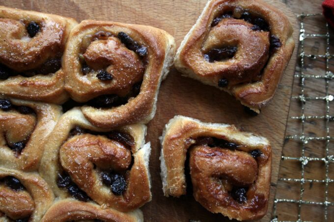 mini mincemeat Chelsea buns