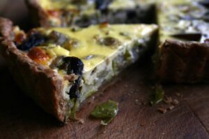 mushroom quiche