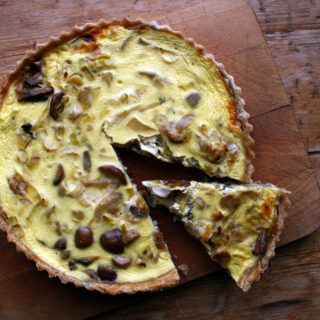 sausage and mushroom quiche