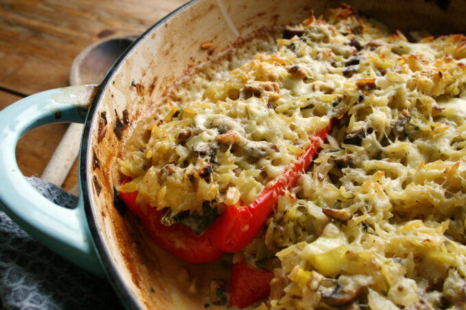 orzo stuffed peppers