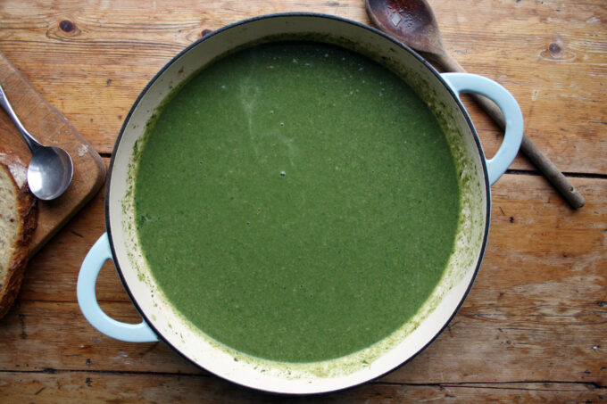 spinach and mushroom soup