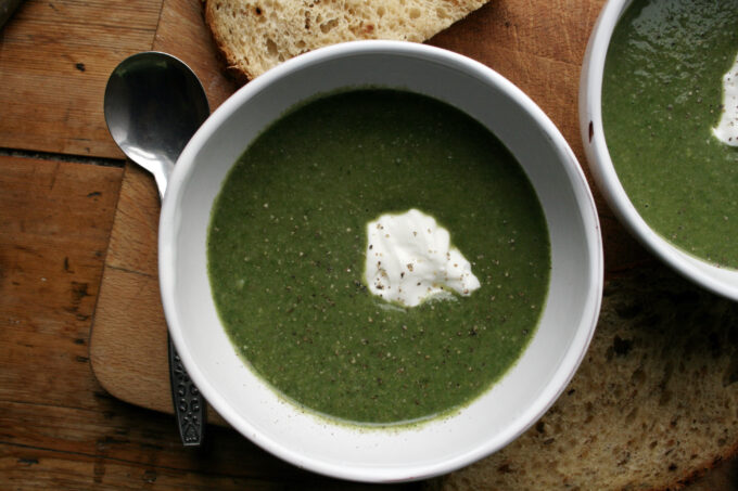 spinach and mushroom soup