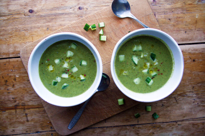 pea and basil soup