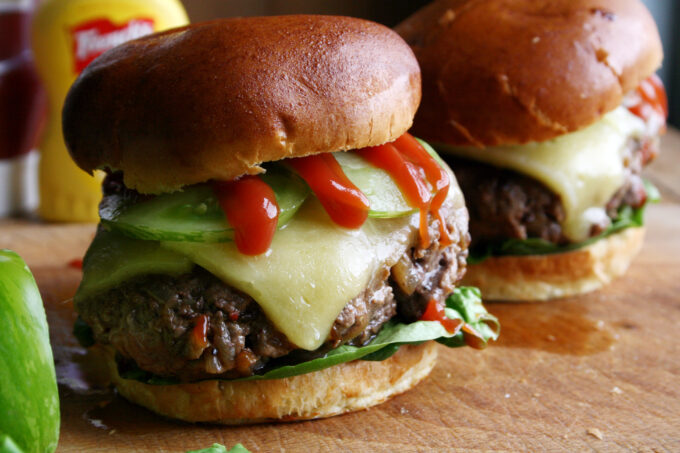 caramelised onion burger