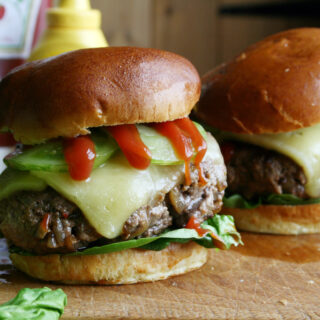 caramelised onion burger