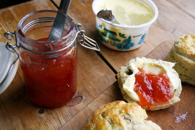 scone and jam