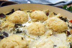 stew and dumplings