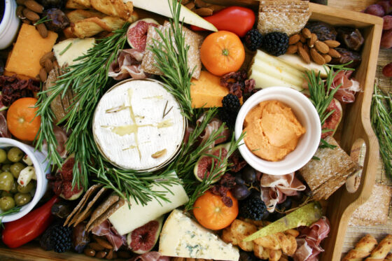 festive cheese platter