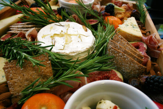festive cheese platter