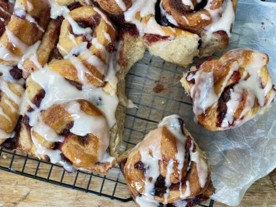 cranberry and cinnamon swirl