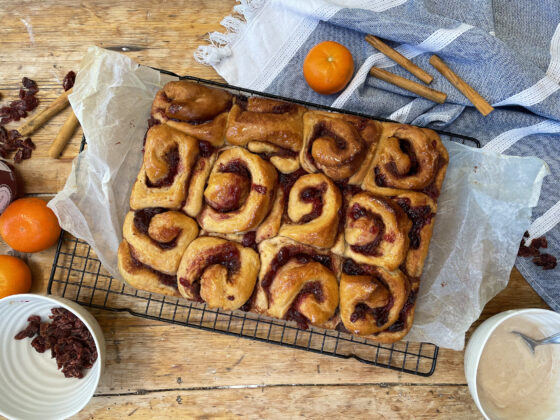 cranberry and cinnamon swirl