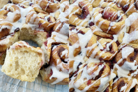 cranberry and cinnamon swirl