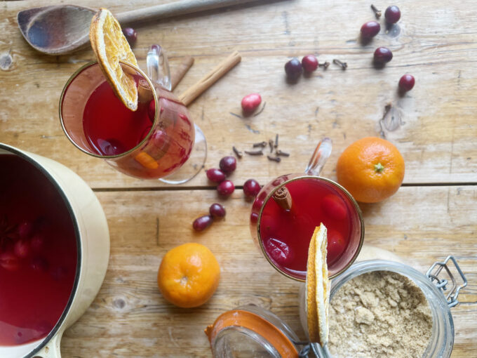 mulled cranberry cider