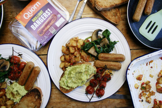 Quorn Bangers Vegan Fry Up