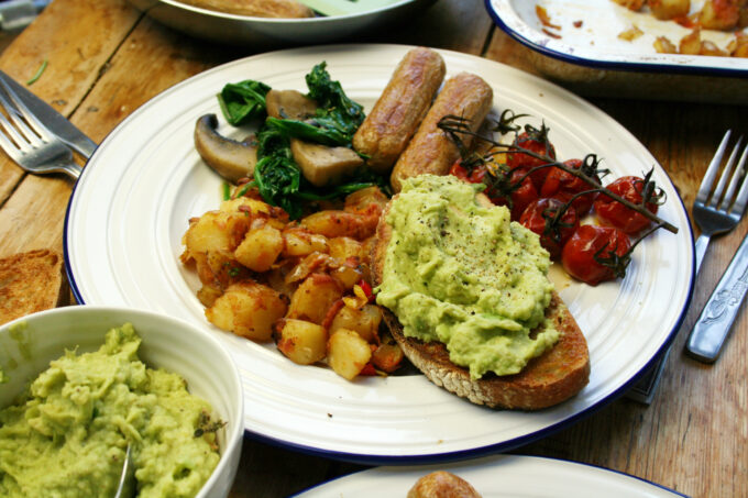 Quorn Bangers Vegan Fry Up