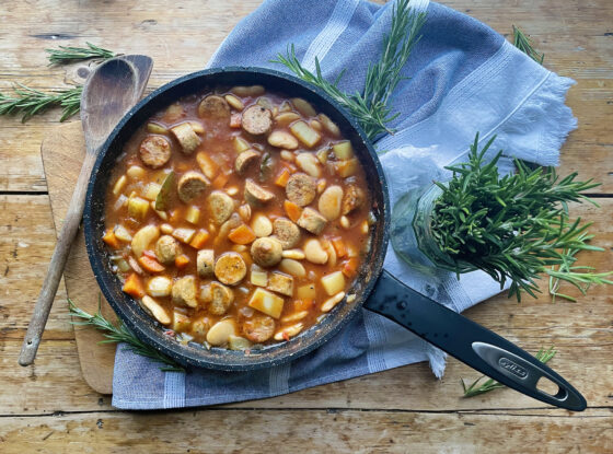 one pan sausage stew