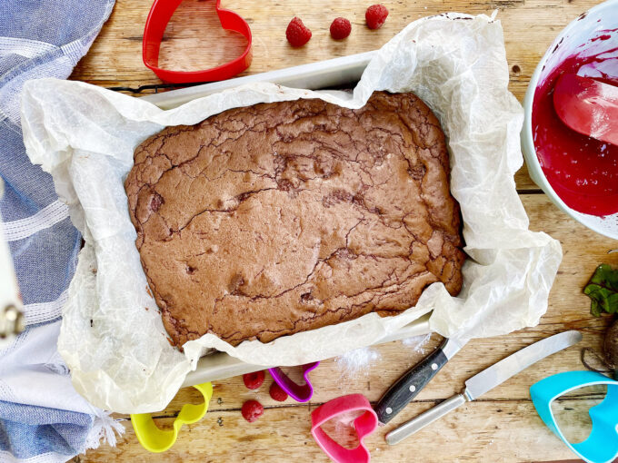 beetroot and raspberry brownies
