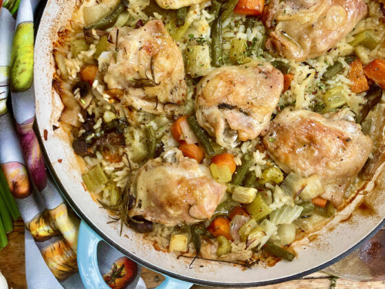 chicken thigh risotto