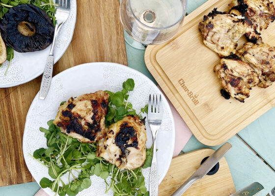 Curried BBQ Chicken Thighs