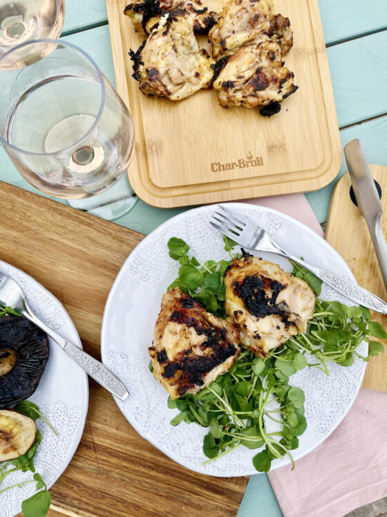 Curried BBQ Chicken Thighs
