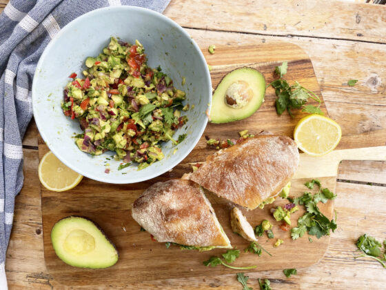 Chunky Guacamole & Chicken Ciabatta