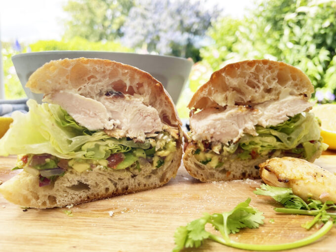 Chunky Guacamole & Chicken Ciabatta