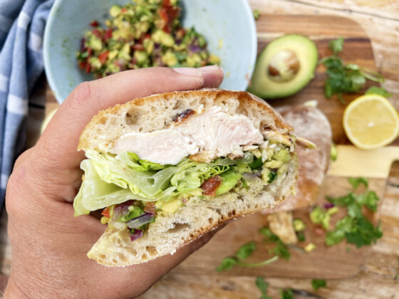 Chunky Guacamole & Chicken Ciabatta