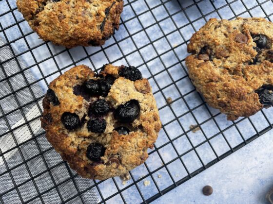 Blueberry & Banana Breakfast Cookies
