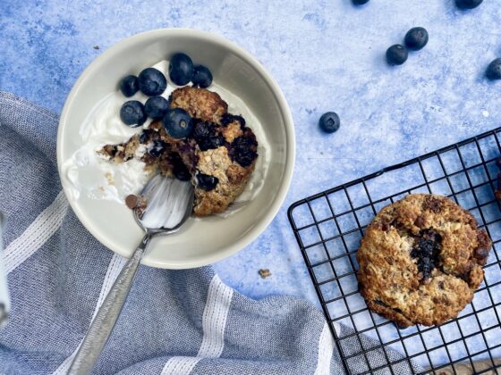 Blueberry & Banana Breakfast Cookies