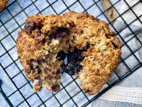 Blueberry & Banana Breakfast Cookies