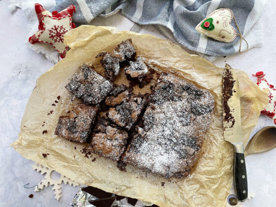 Christmas Pudding Brownie