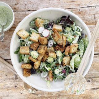 Brussels Sprouts Caesar Salad