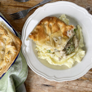 Fennel Pie with a homemade ruff puff pastry