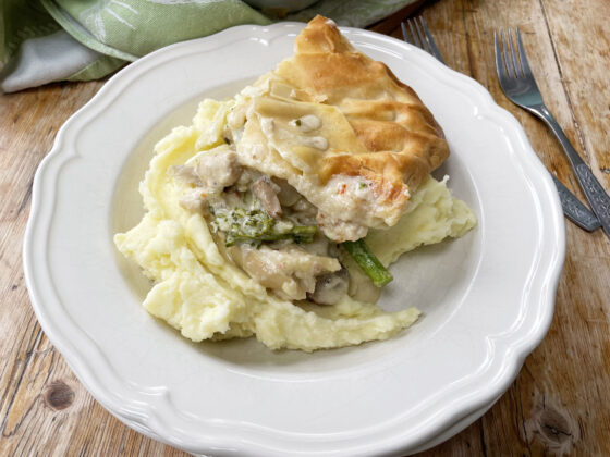 Fennel Pie with a homemade ruff puff pastry