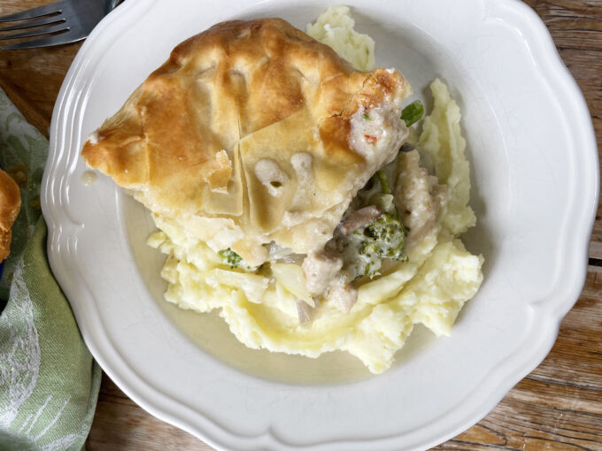 Fennel Pie with a homemade ruff puff pastry