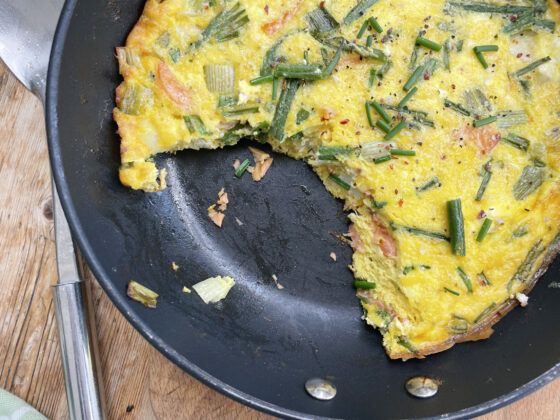 Smoked Salmon Frittata