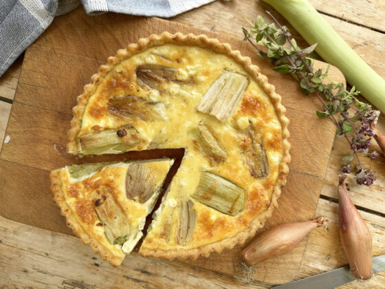 Shallot and Leek Quiche