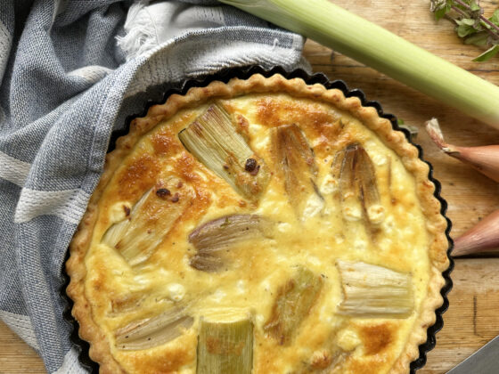 Shallot and Leek Quiche
