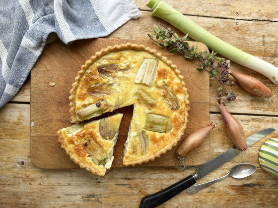 Shallot and Leek Quiche