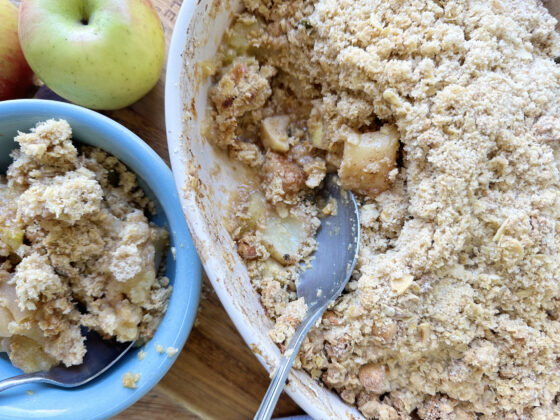 Apple and Pear Crumble