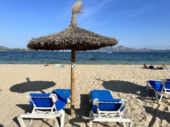 the beach in Puerto Pollensa