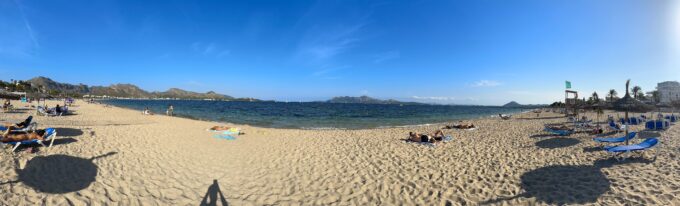 the beach in Puerto Pollensa