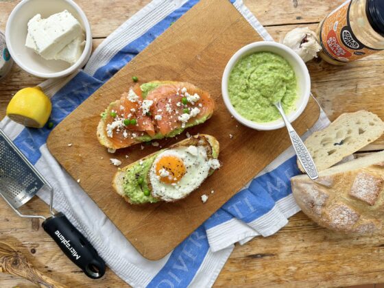 ButterBean and Pea Spread on Toast