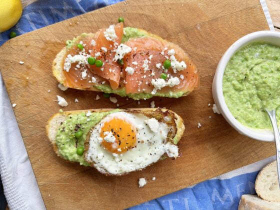 ButterBean and Pea Spread on Toast