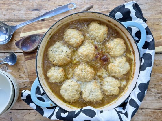 French Onion Soup with Dumplings